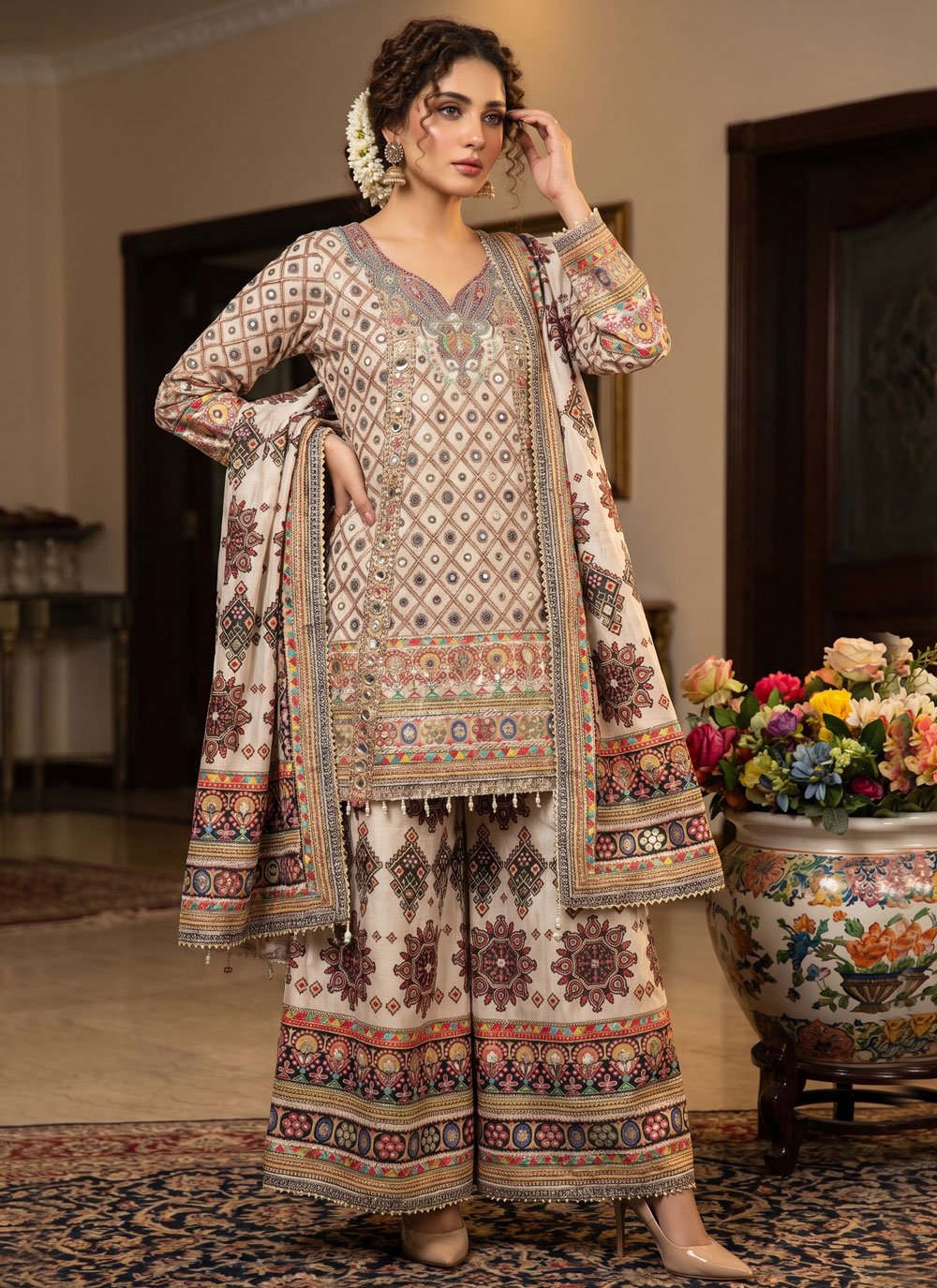 Casual Straight Salwar Set